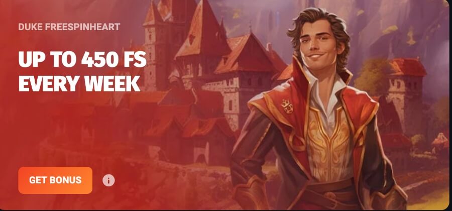 Boost your free spins every Saturday with Slotlords' free spins promotion. Depending on your total stake throughout the week, you can earn free spins:
