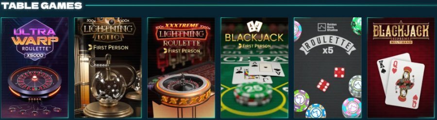 For table games, Power Up Casino provides a variety of options for players in Canada.