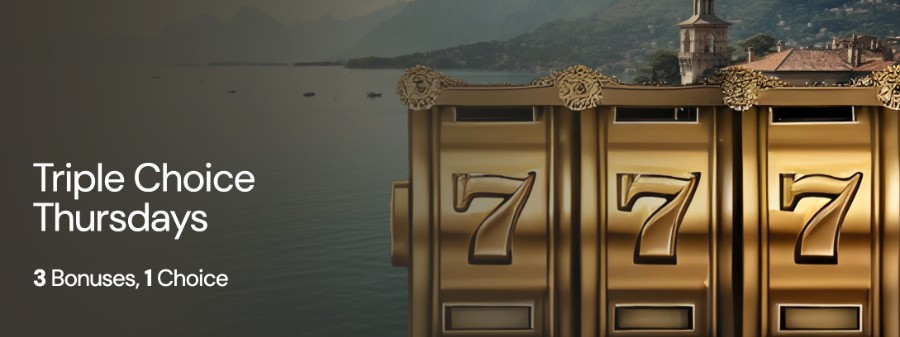 Deposit between $30 and $49 to receive an additional 50% using code: <strong>TRIPLE1</strong> .