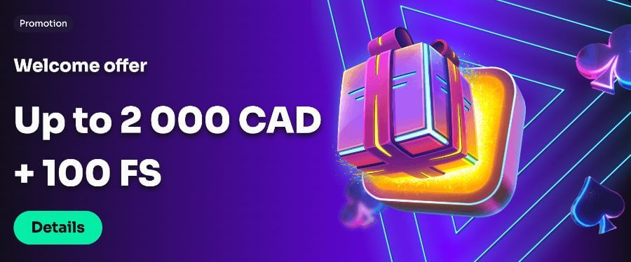 </strong> : as much as $2,000 in bonuses plus 100 free spins, which you can acquire in the following manner: