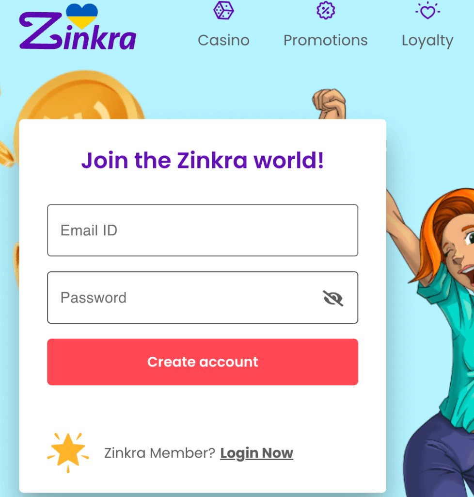 <strong>Setting up your account at Zinkra Casino is quick and uncomplicated</strong>